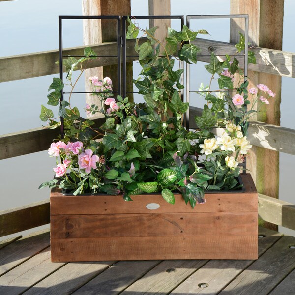 Recycled Wood & Metal Trellis